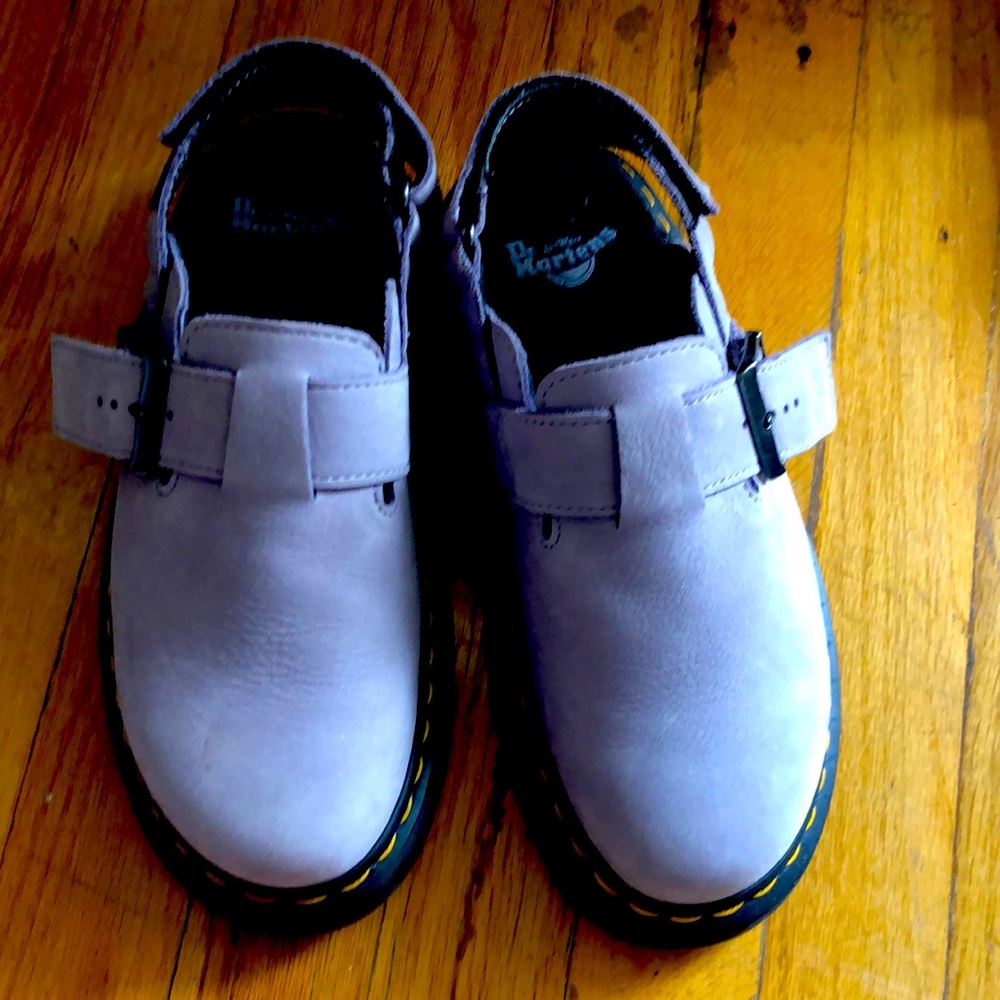 Dr martens Jorge II Leather Slingback Mules, Lavender Frost, 5 US Men 37EU, 6US